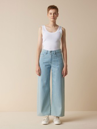 Jeans weites Bein, 100% Bio-Baumwolle, light blue denim