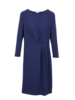 Baumwoll-Jersey Kleid Tintenblau Vorderansicht