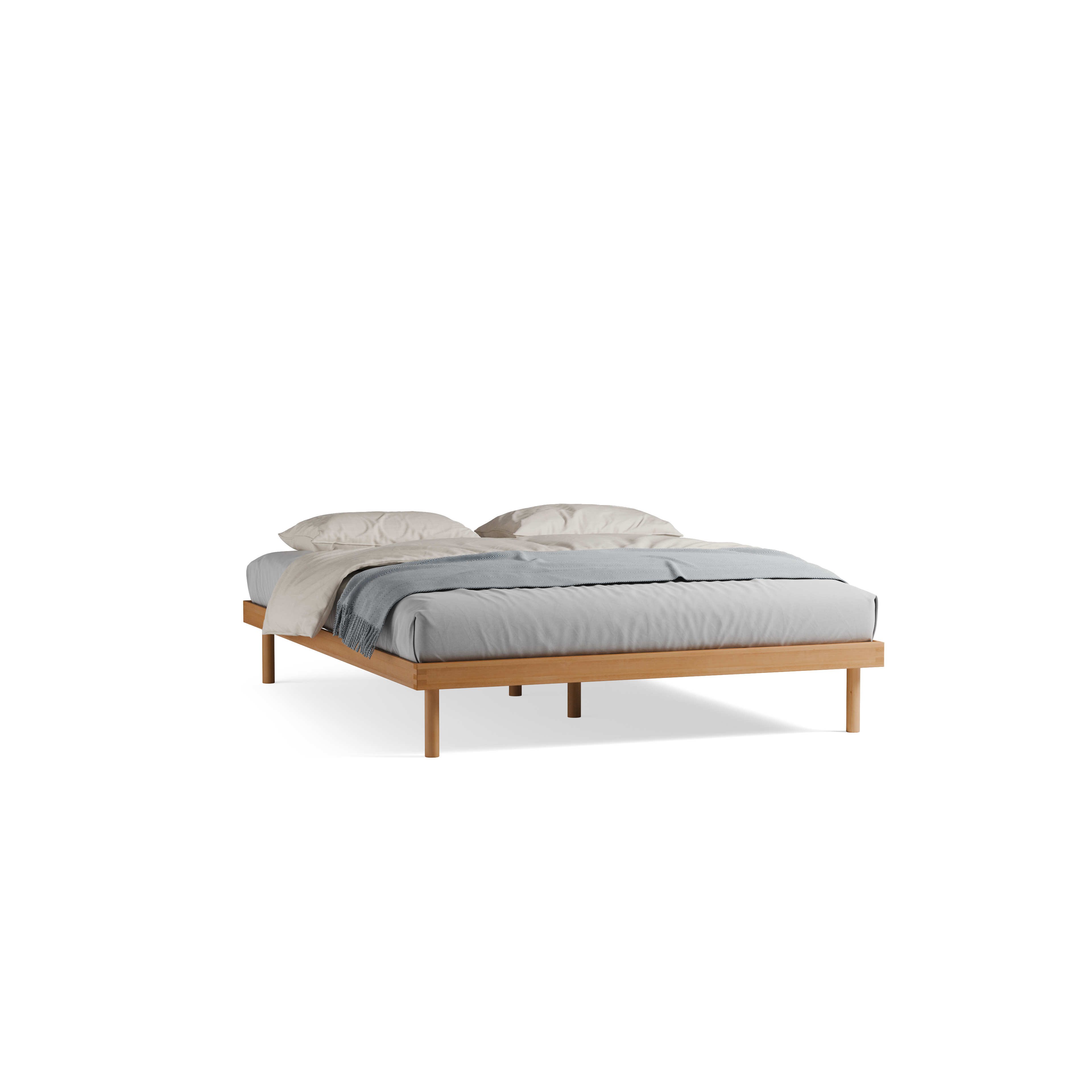 Bett Jukai Pur ohne Betthaupt