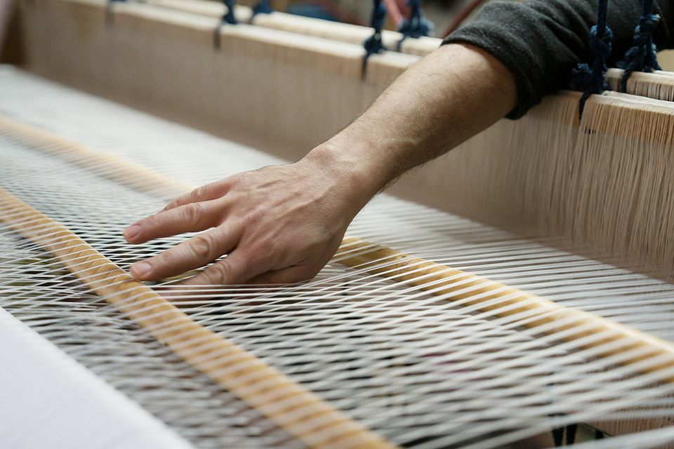 Hand betätigt Webstuhl