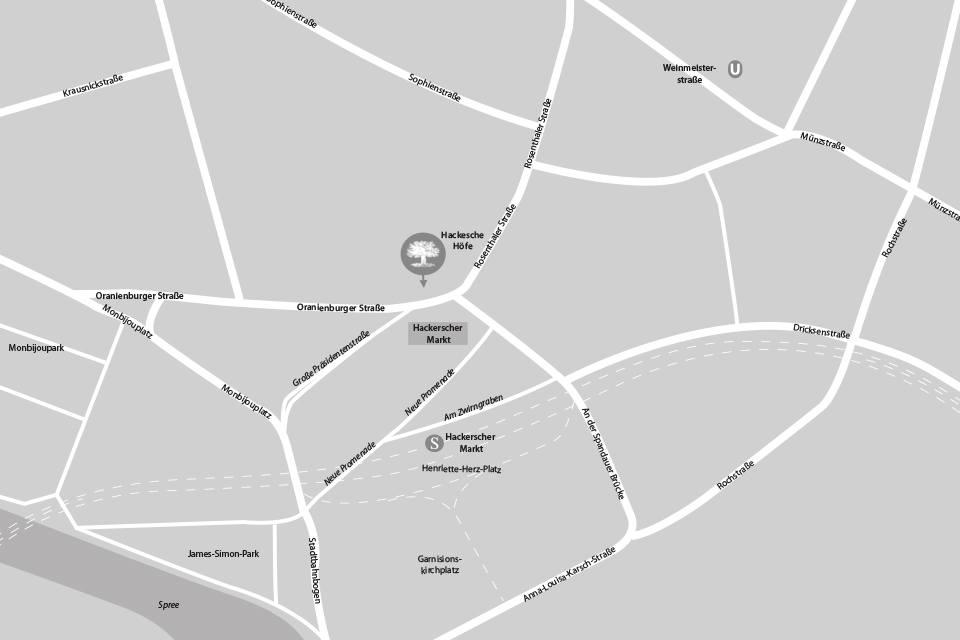 bildliche Wegbeschreibung zum Grüne Erde Store in Berlin