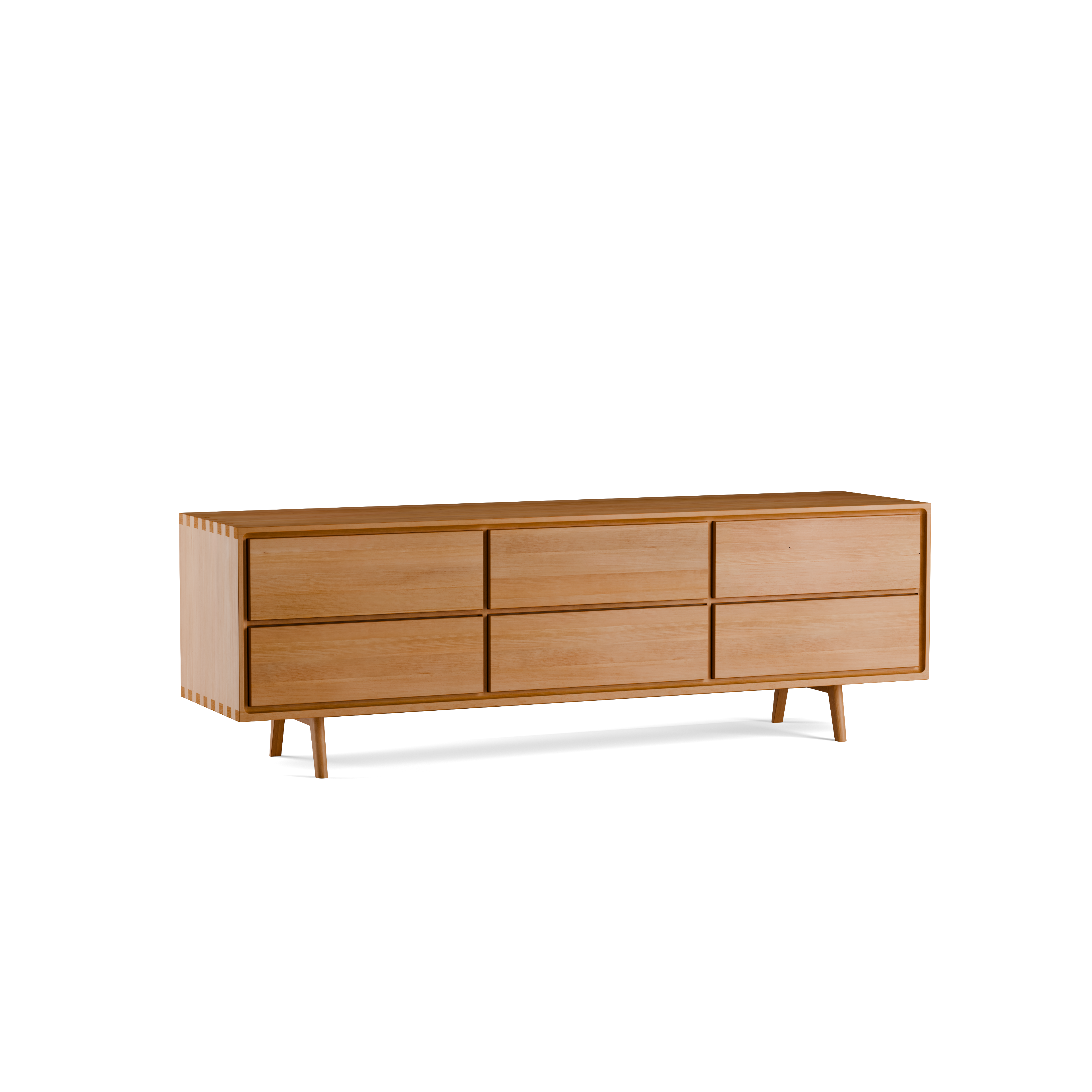 Lowboard Tesoro mit 6 Laden B 178 x T 45 x H 59 cm