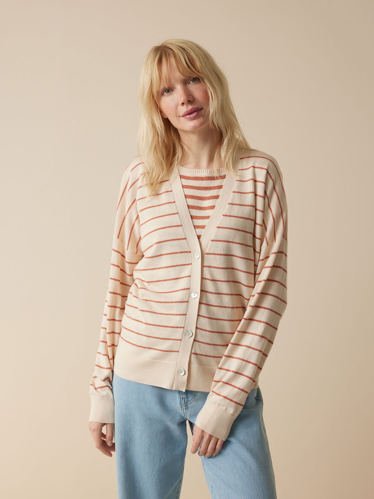 Strickjacke aus Bio Baumwolle