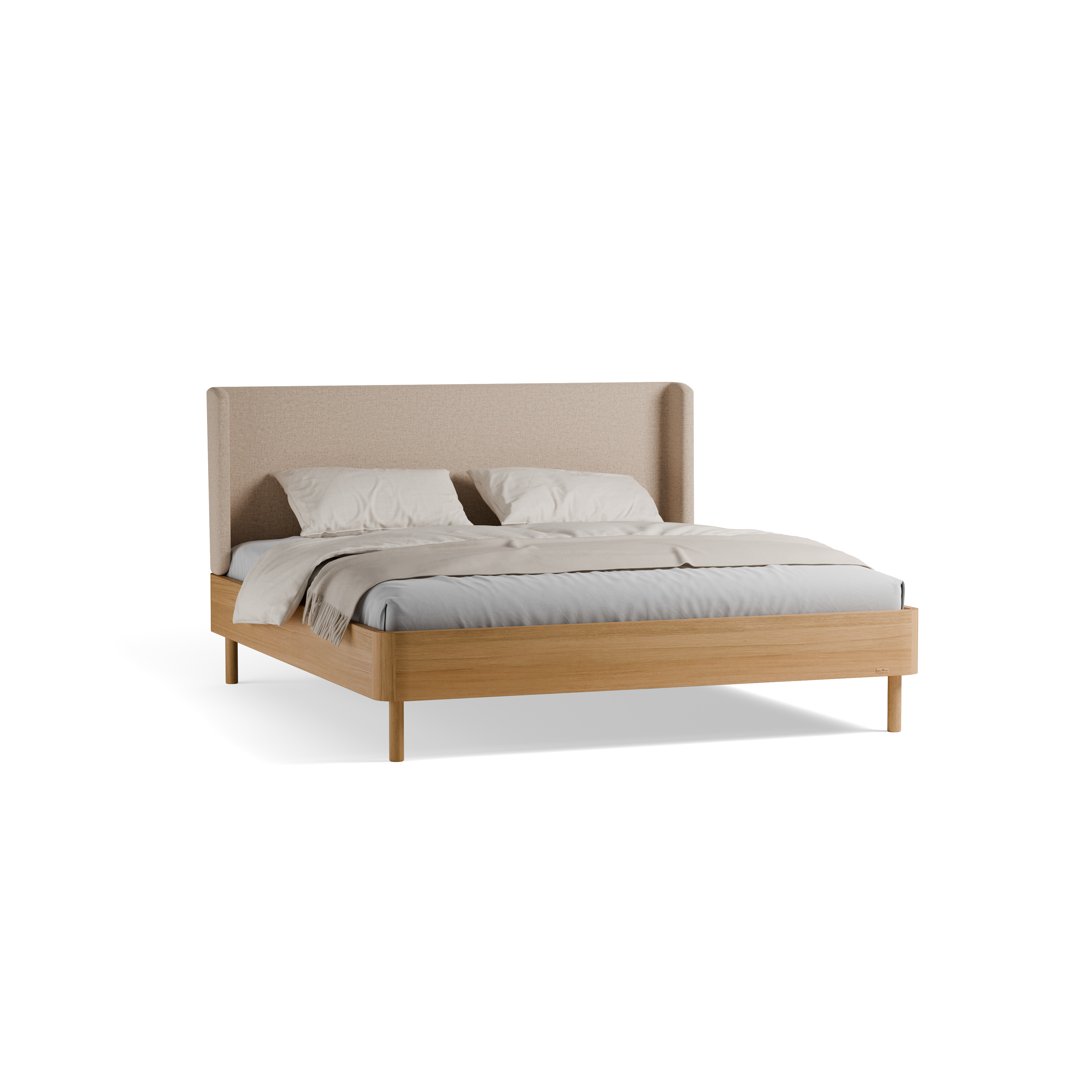 Bett Tonda mit Polsterbetthaupt