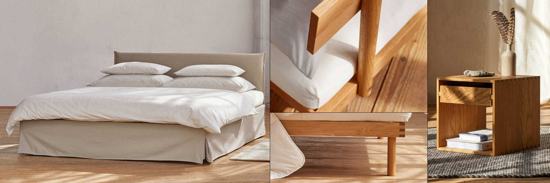 Collage verschiedene Ansichten mit unterschiedlichen Pur Möbel