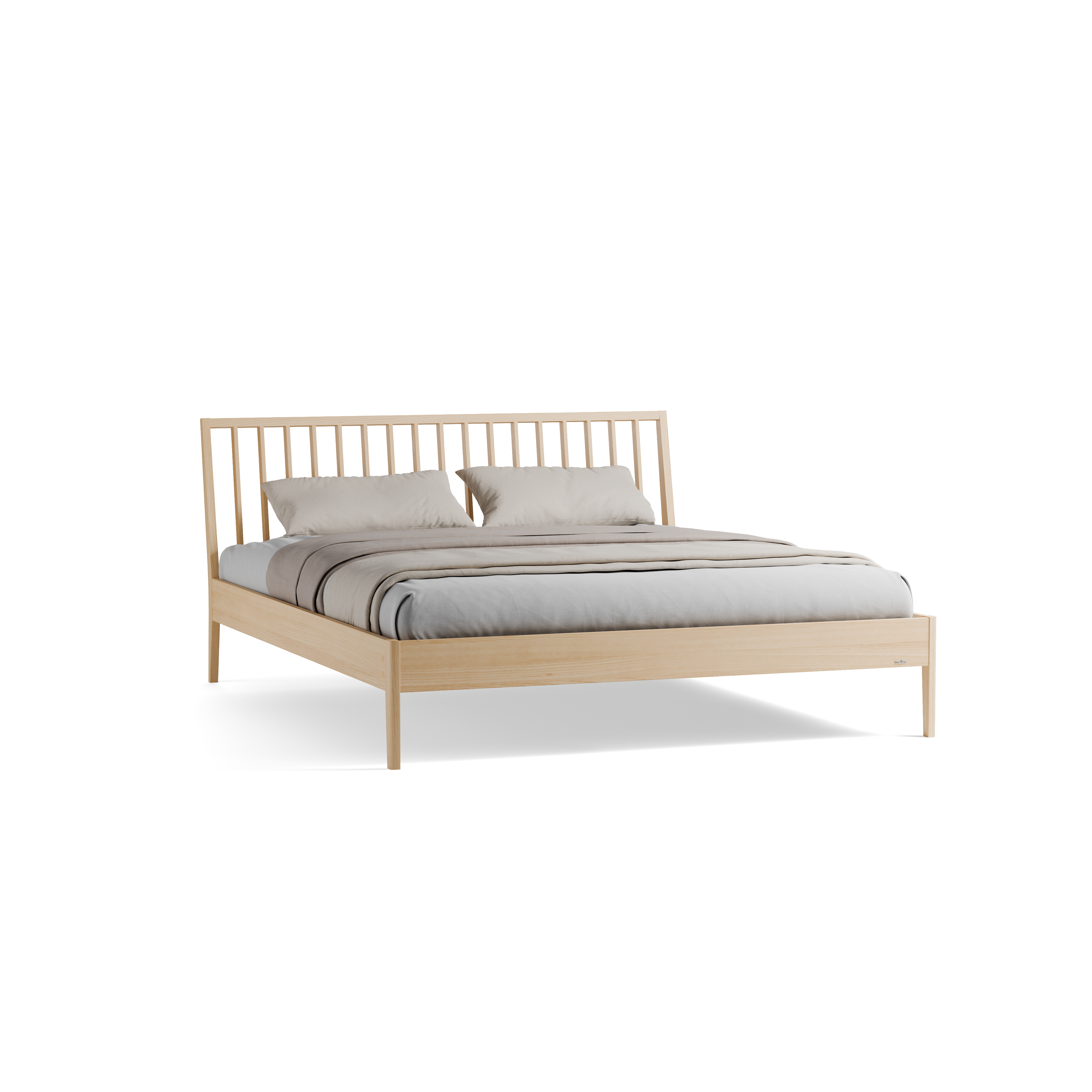 Bett Almeno mit Sprossenbetthaupt vertikal