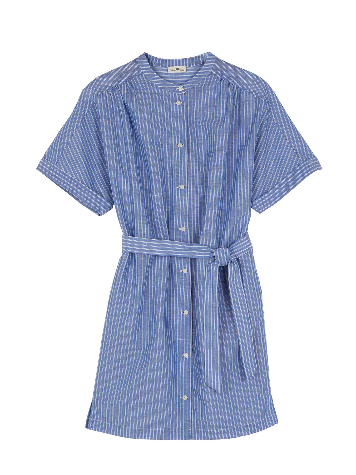 Kimonokleid aus Bio Baumwolle und Leinen