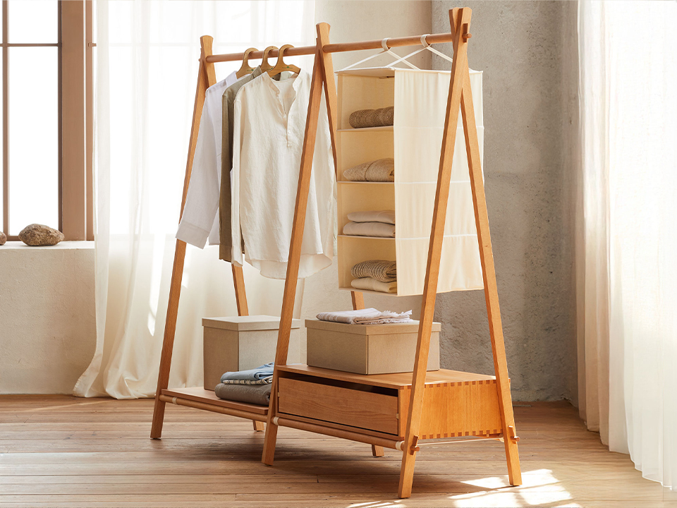 Kleiderständer Jukai Pur mit Anbauelement