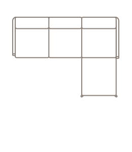 Skizze vom Ecksofa Linera