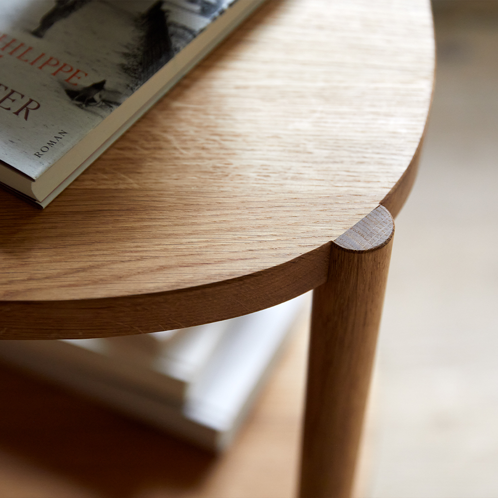 Massivholz Beistelltisch Tonda