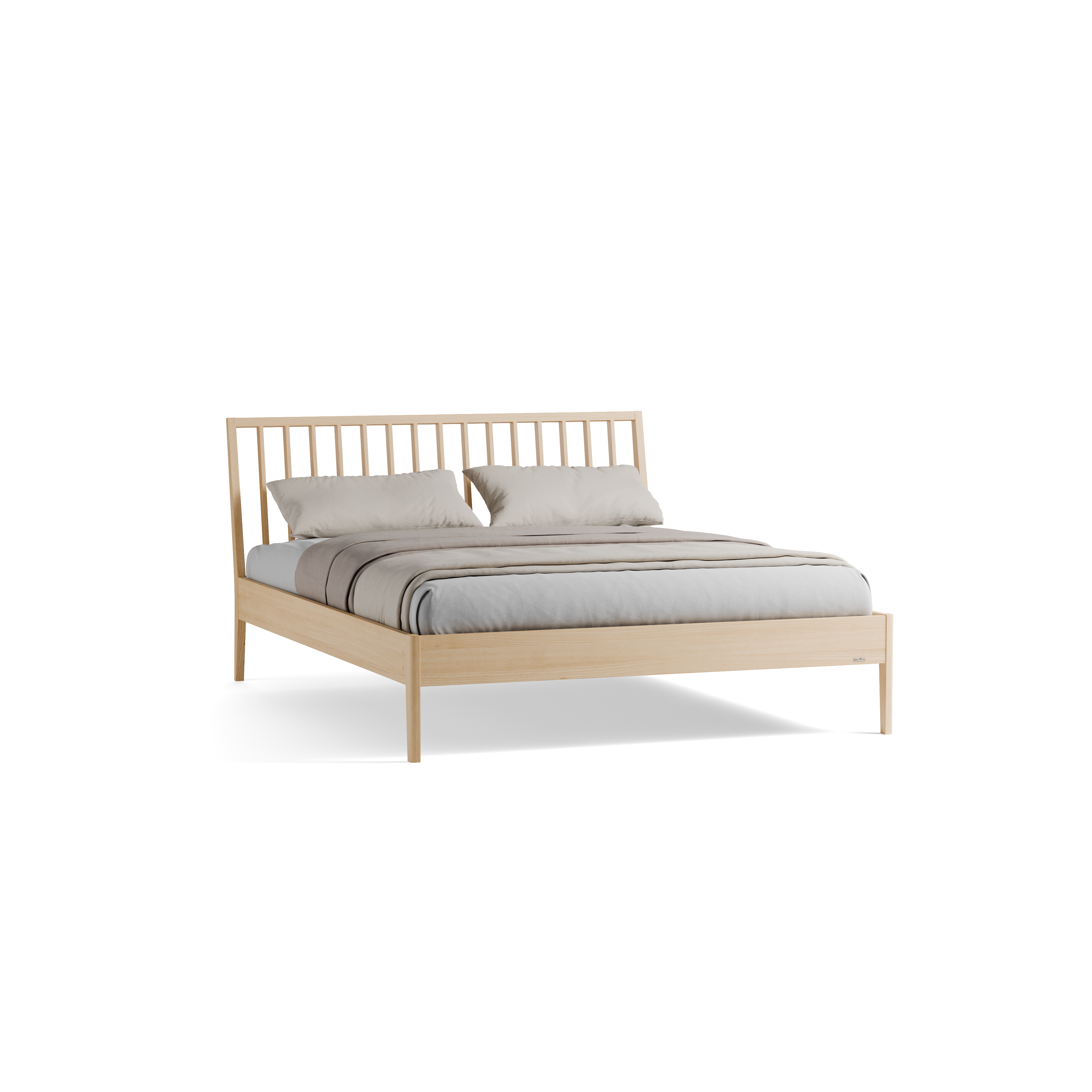 Bett Almeno mit Sprossenbetthaupt vertikal