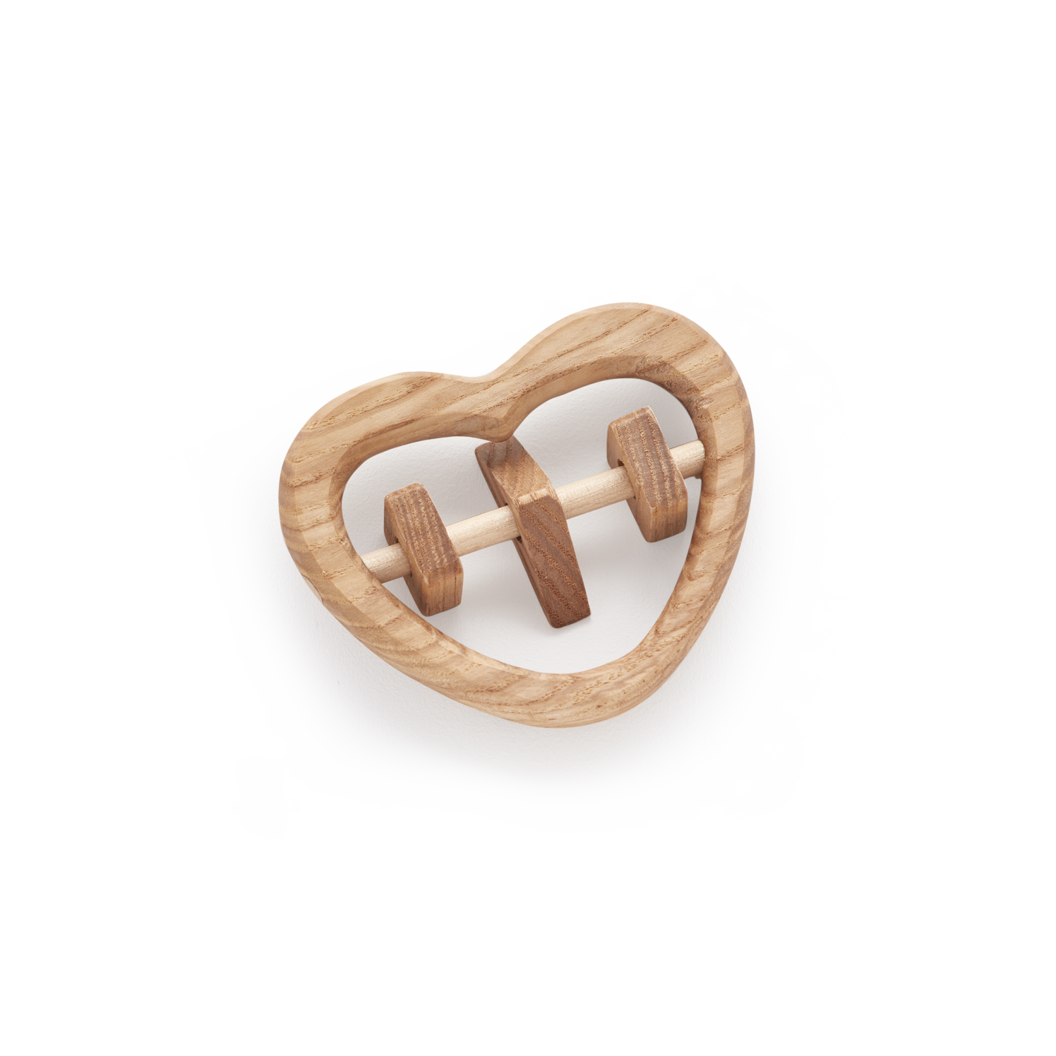 Babyrassel aus Eschenholz