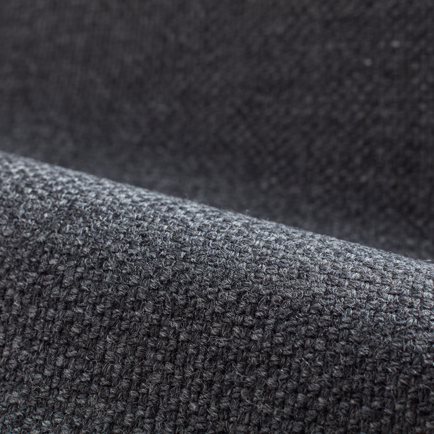 Stoffmuster Wollstoff Kaland Schiefer