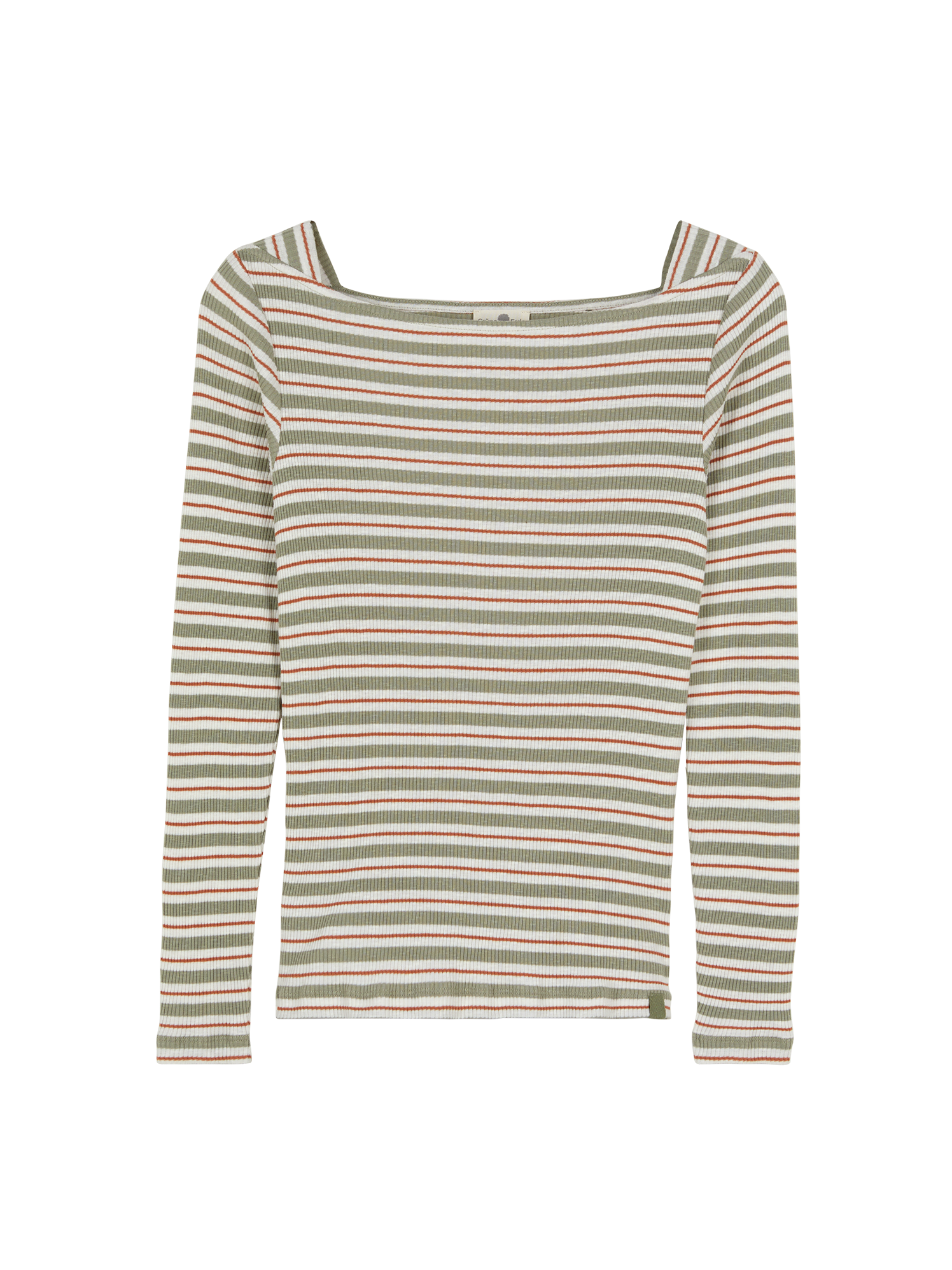 Langarmshirt Rippe aus Bio Baumwolle