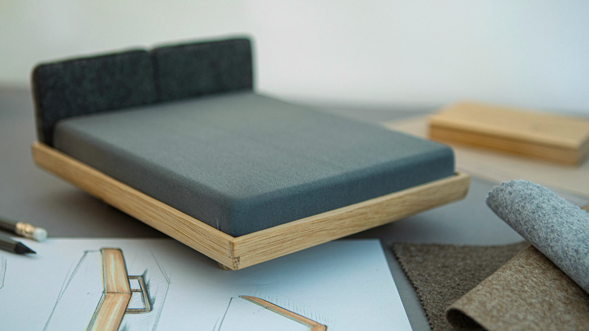 Modell eines Grüne Erde Bettes