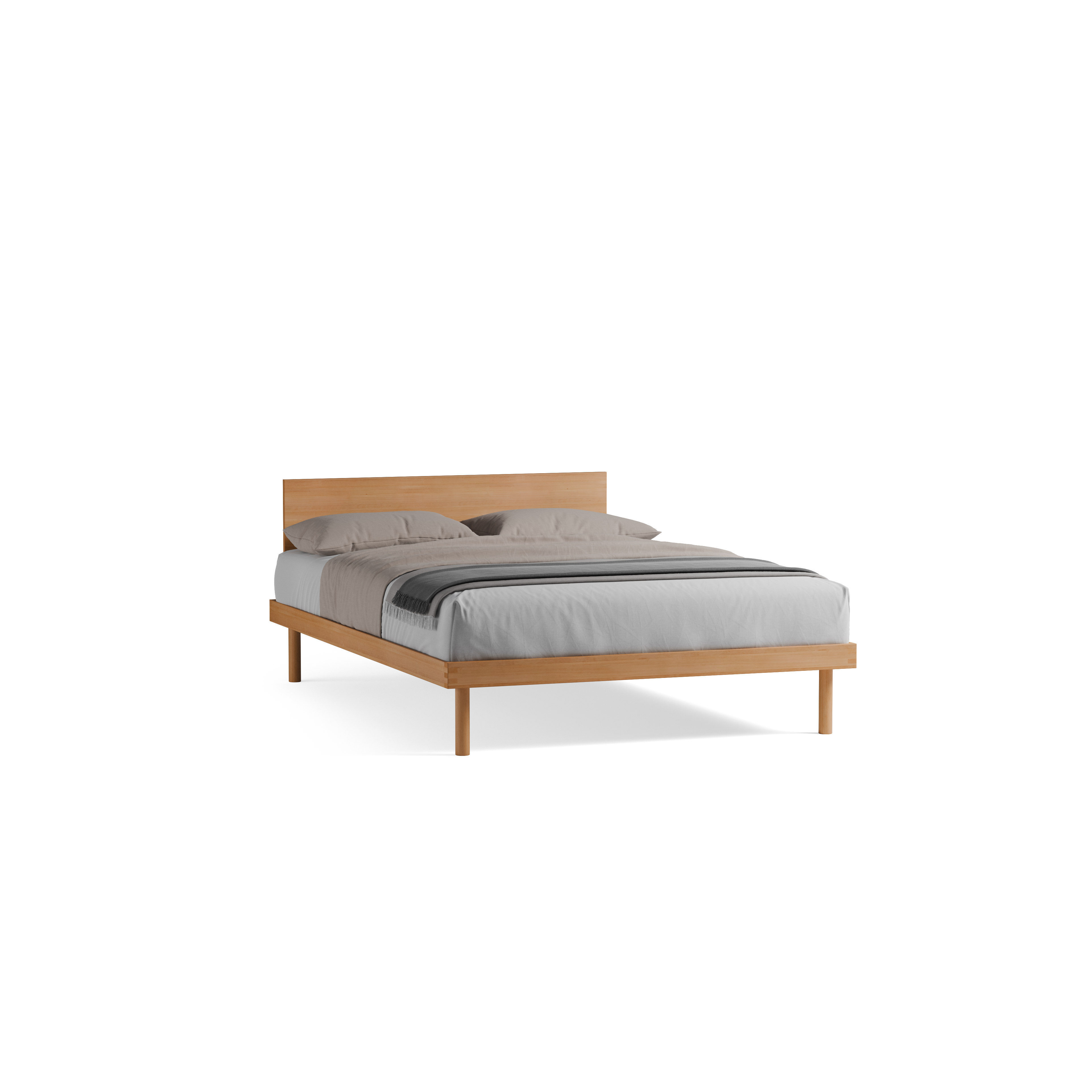 Bett Jukai Pur mit Flächenbetthaupt