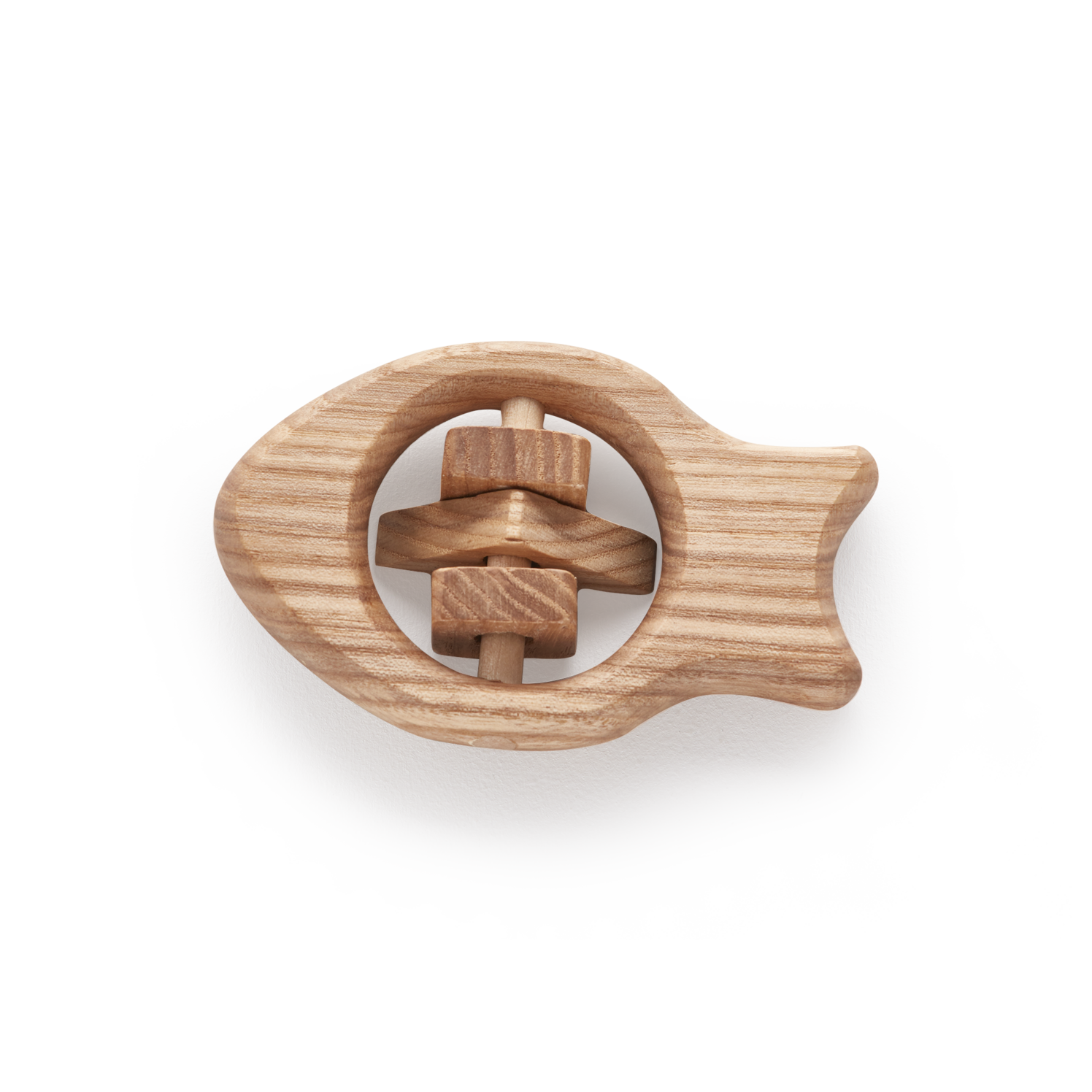 Babyrassel aus Eschenholz