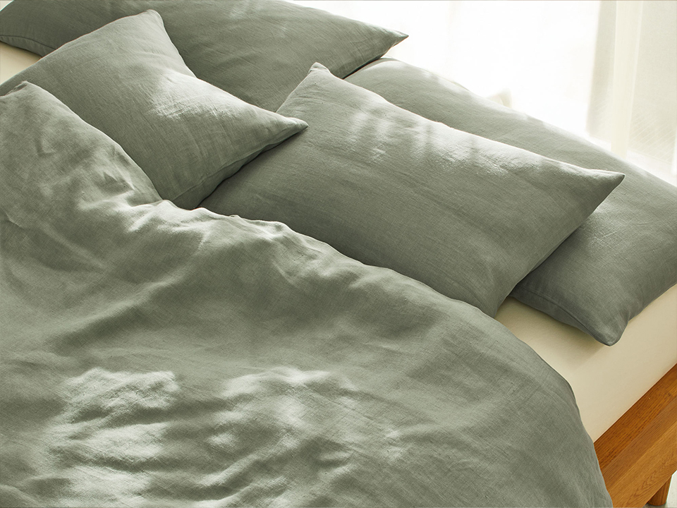 Grüne Bettwäsche