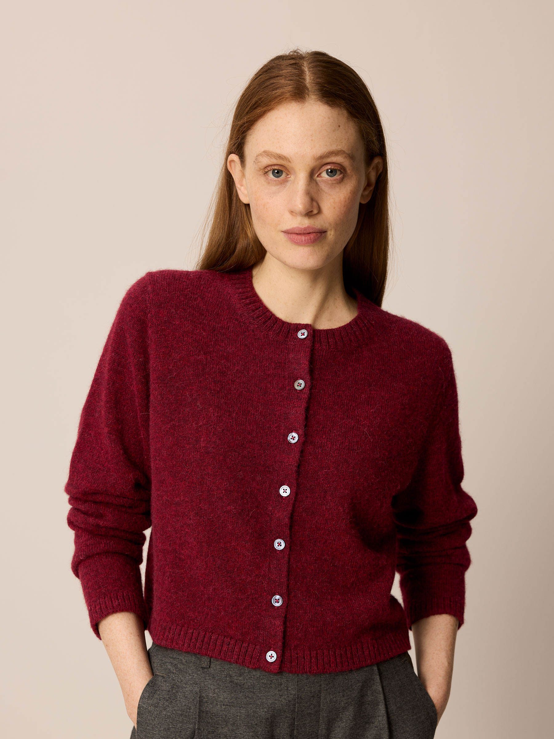 Strickjacke aus Alpakawolle
