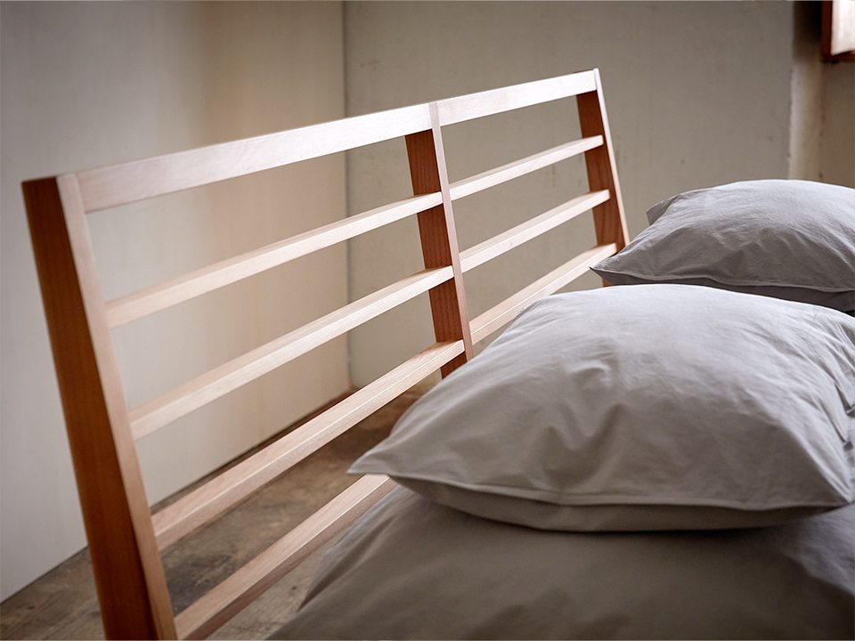 Detailansicht Massivholzbett Almeno