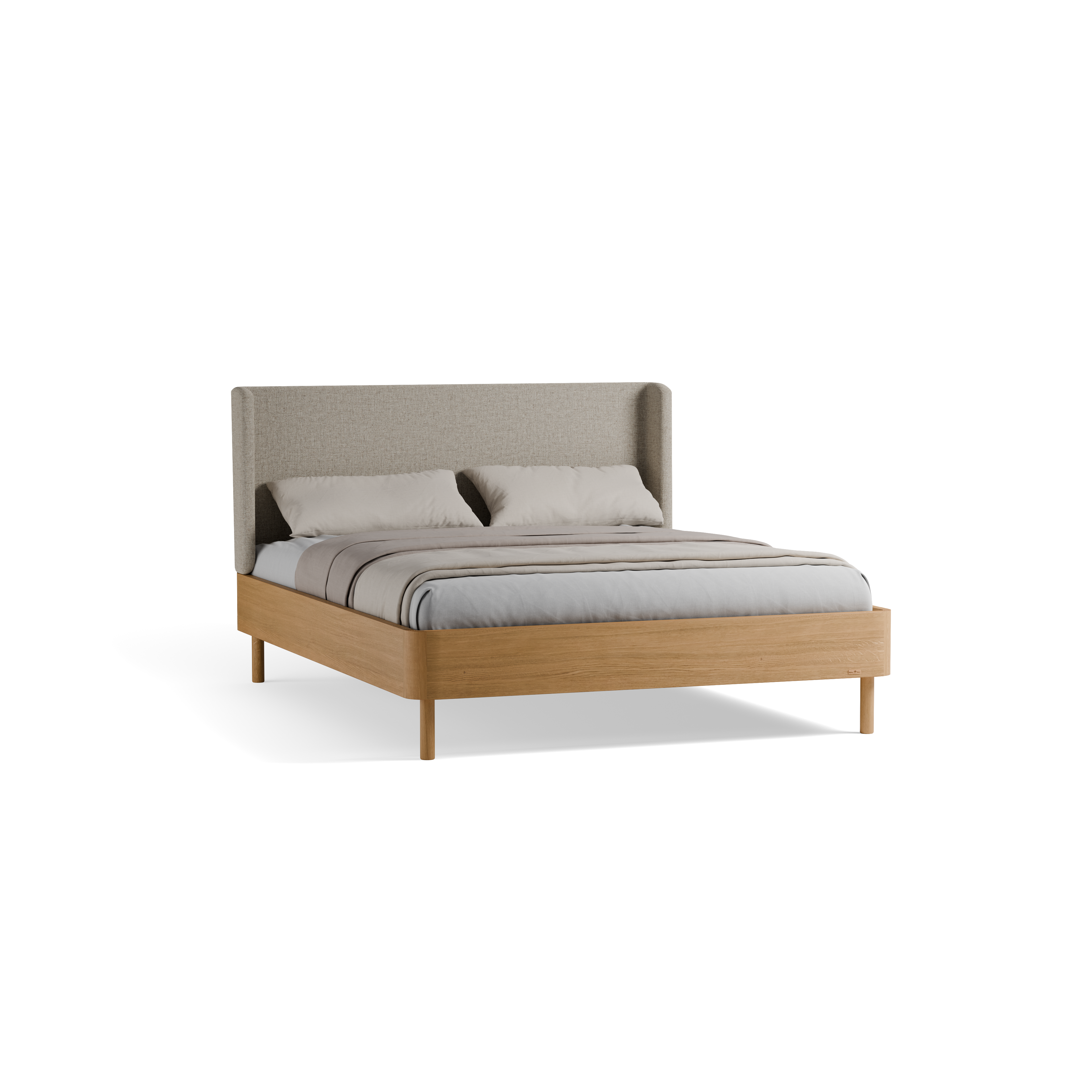 Bett Tonda mit Polsterbetthaupt