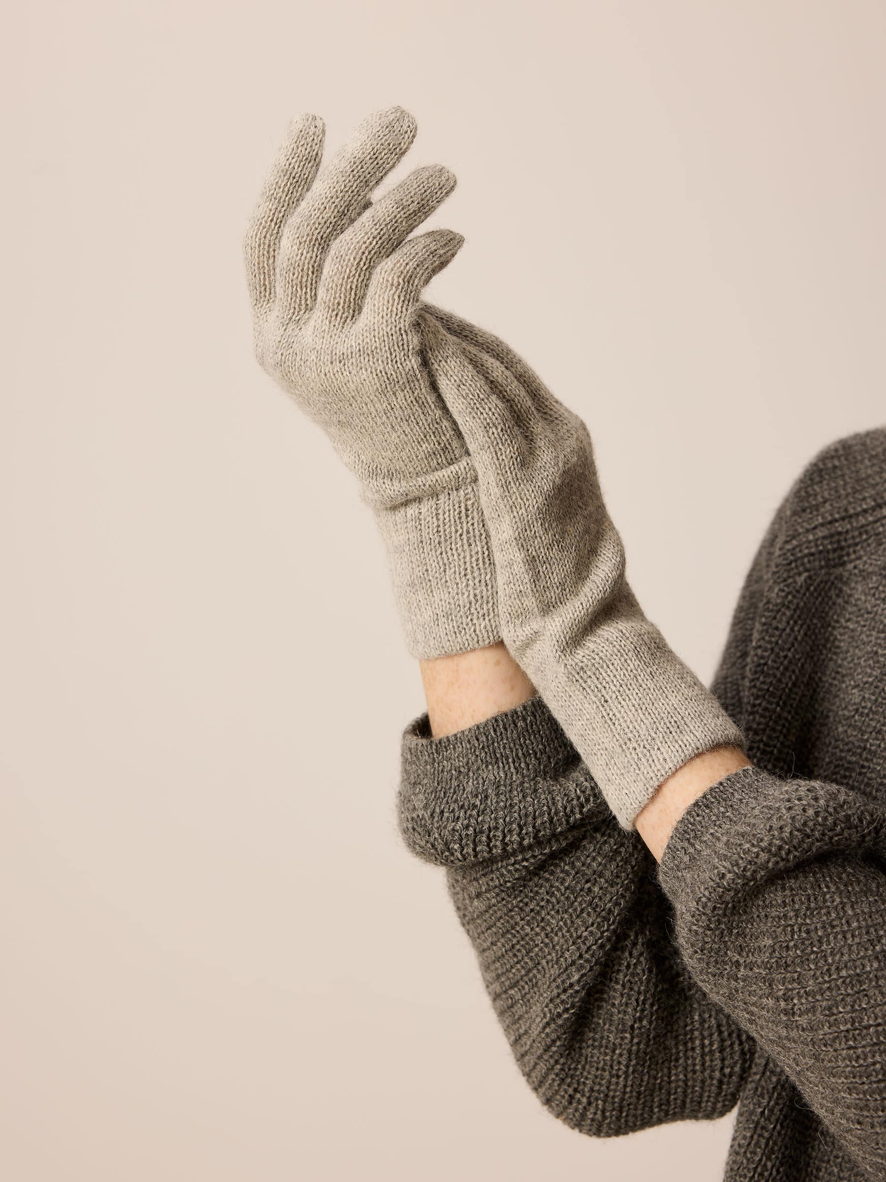 Handschuhe aus Alpakawolle