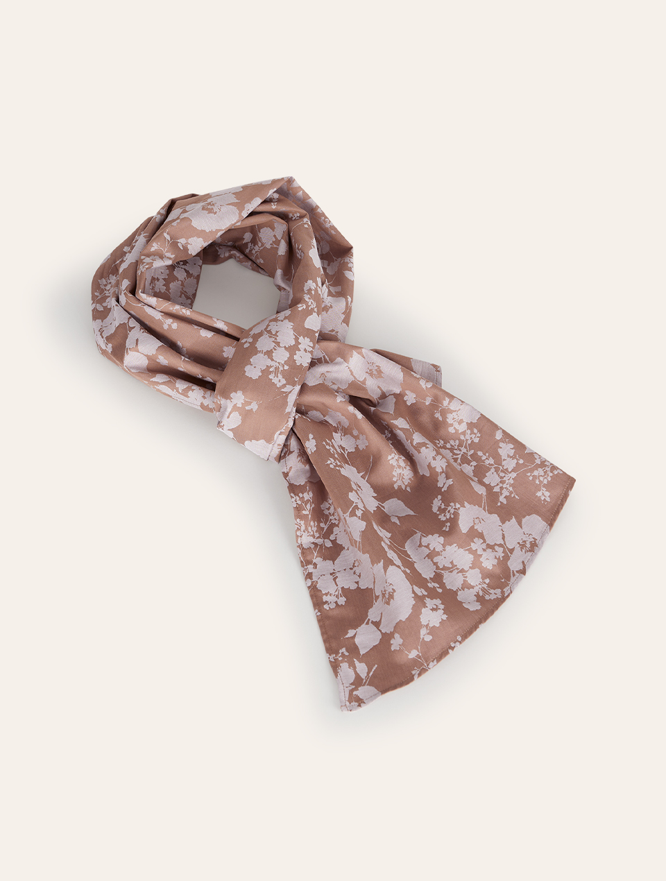 Rosa Schal aus Naturmaterialien