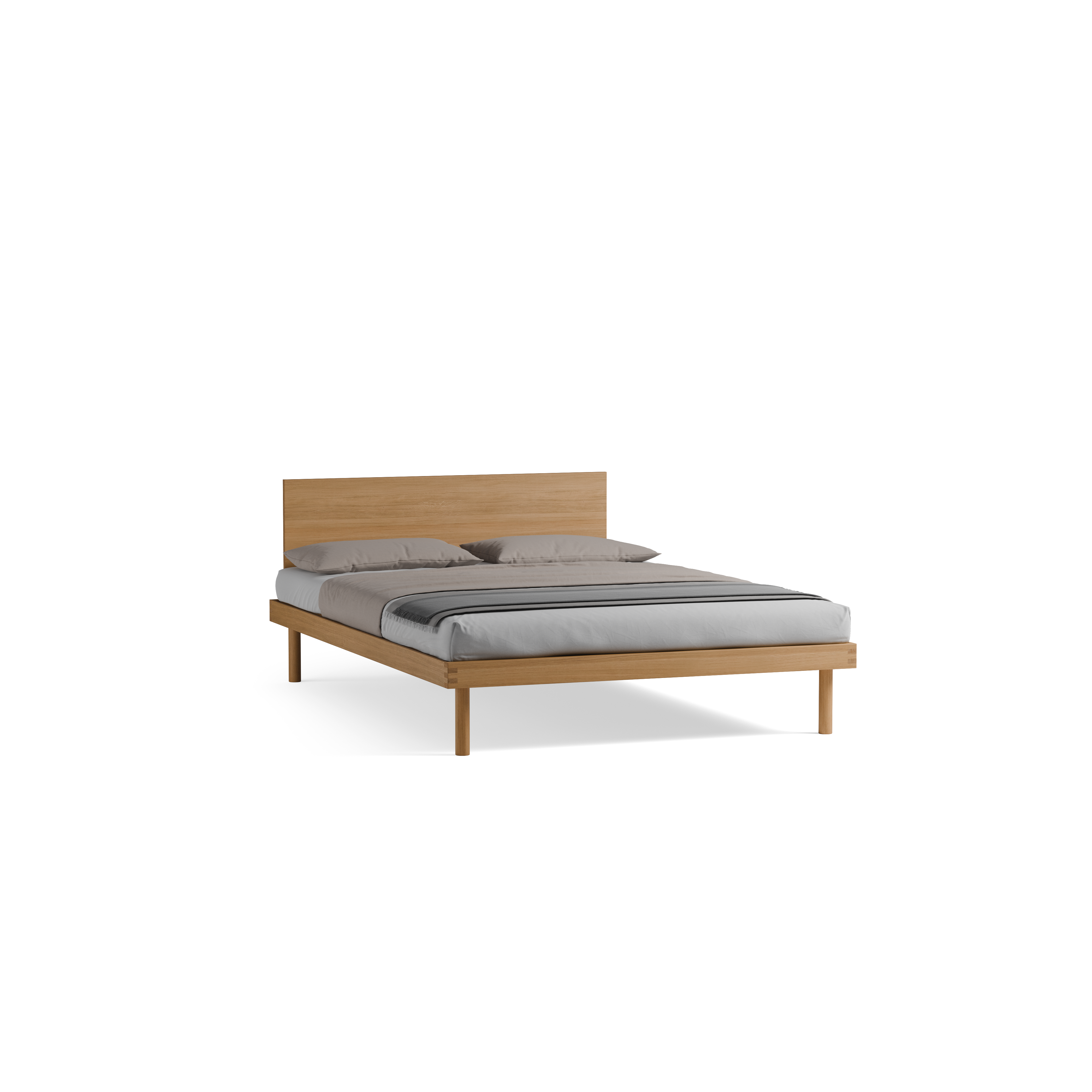 Bett Jukai Pur mit Flächenbetthaupt