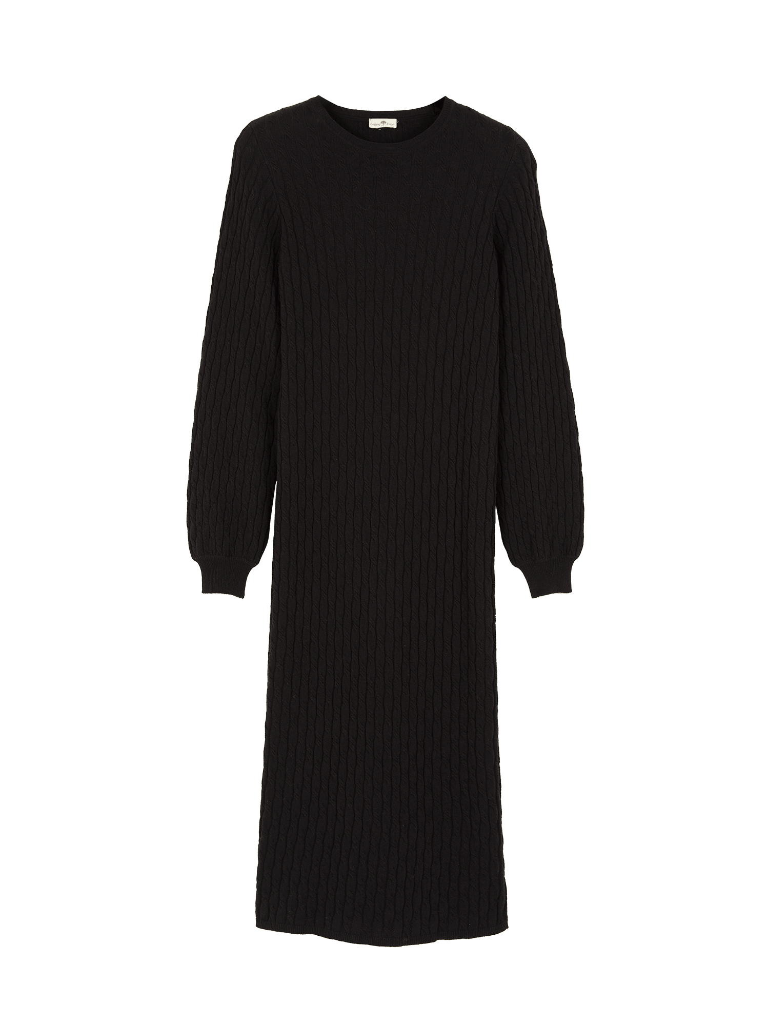 Strickkleid aus Bio-Baumwolle und Wolle