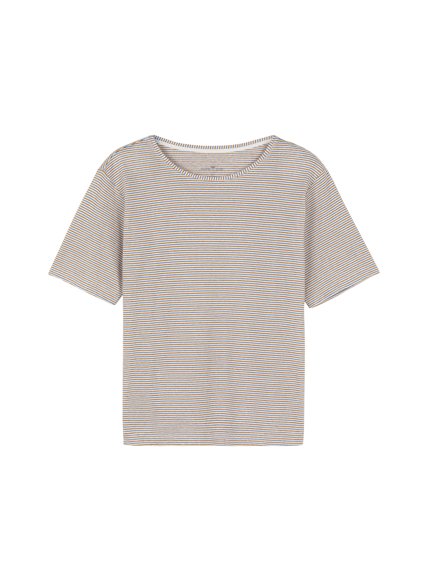 Kurzarmshirt aus Bio Leinen/Baumwolle