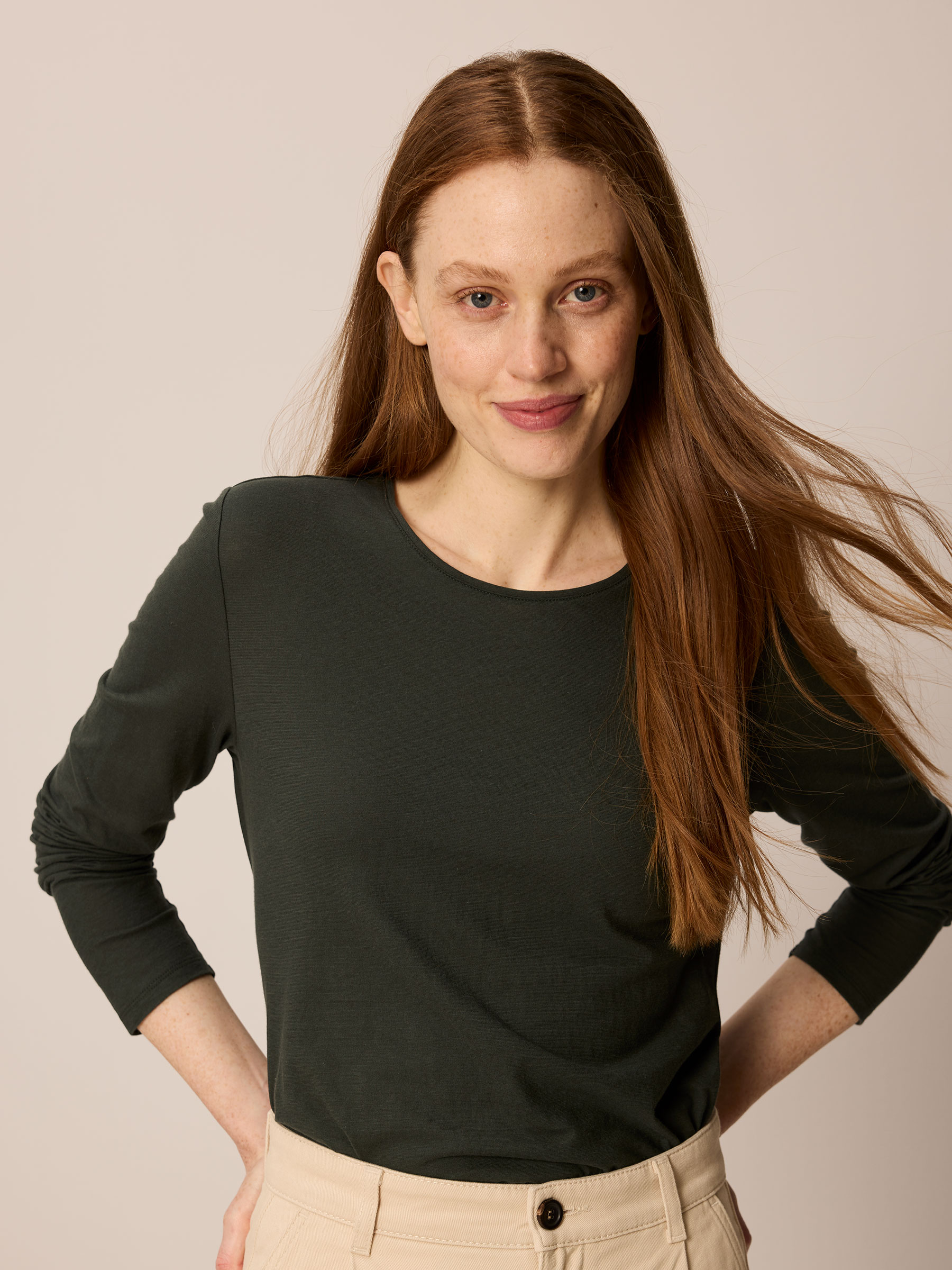 Langarmshirt aus Bio Baumwolle