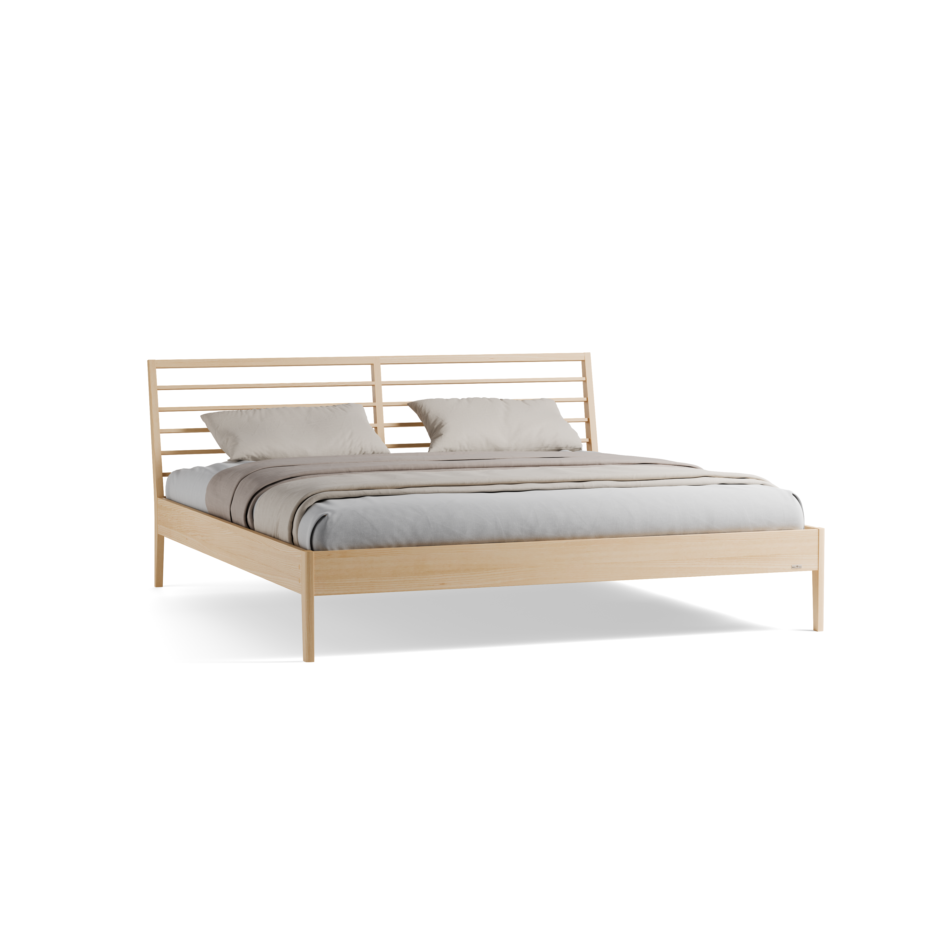 Bett Almeno mit Sprossenbetthaupt horizontal