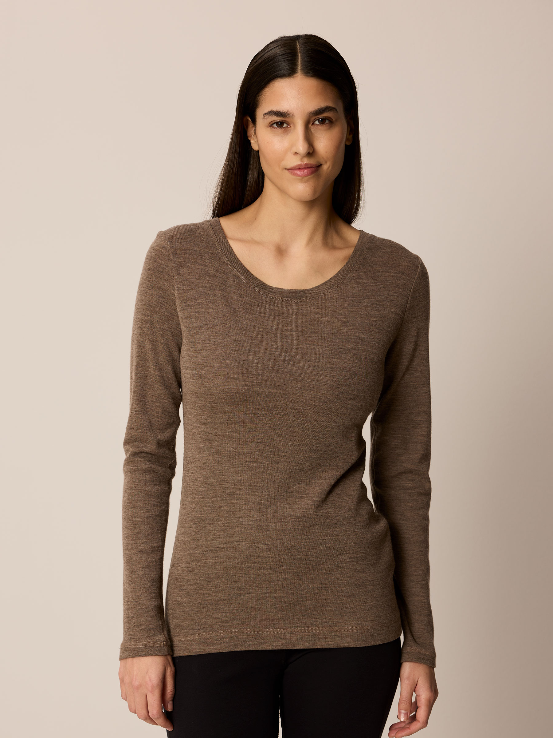 Langarmshirt aus Bio Wolle
