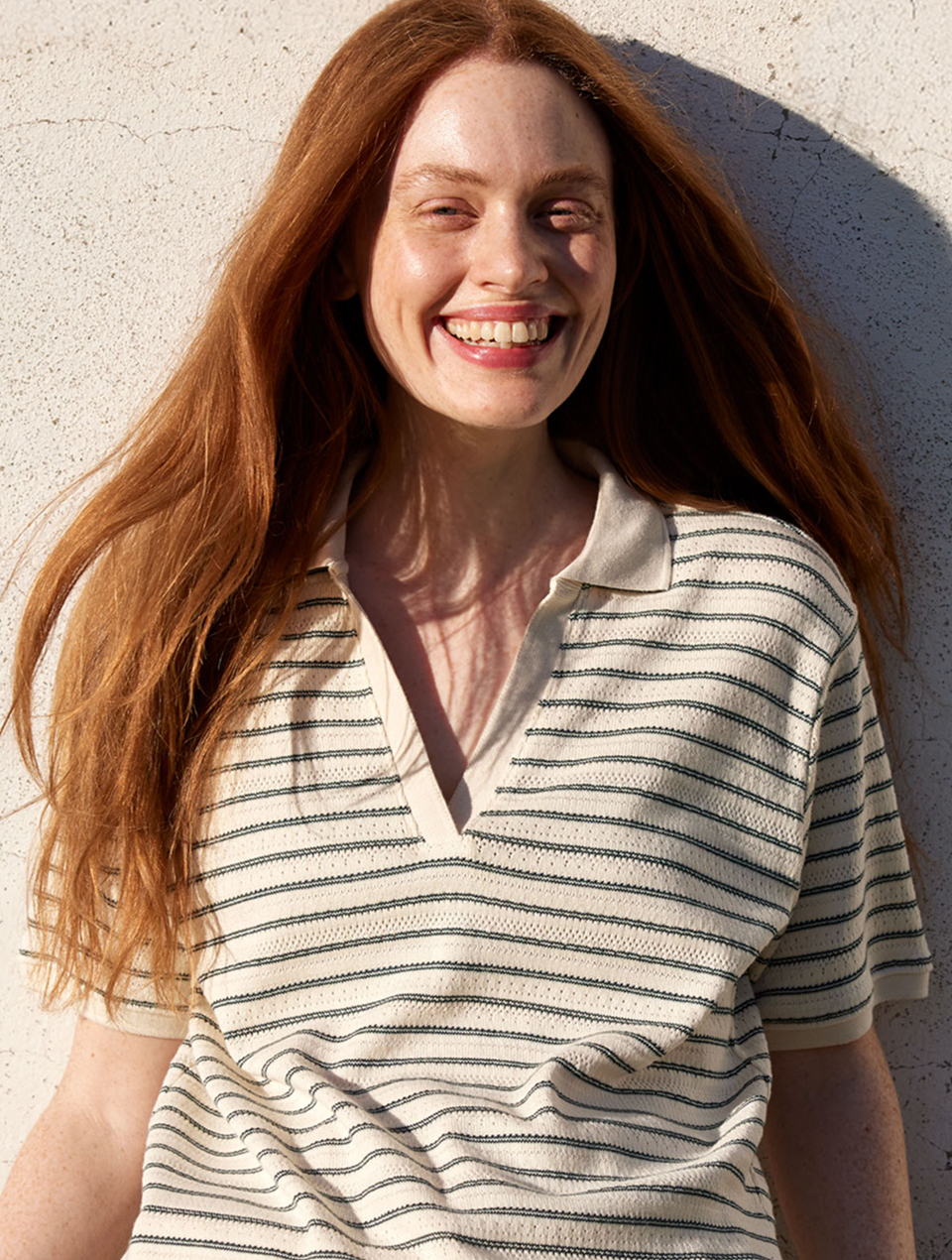 T-Shirt aus Leinen & Baumwolle