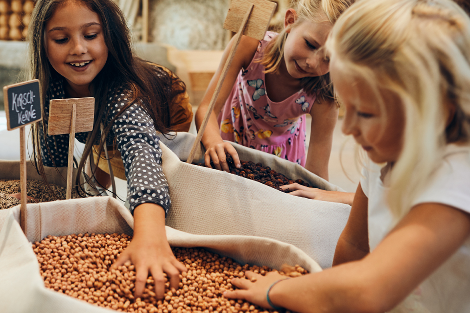 Kinder entdecken spielerisch Materialien und lernen gemeinsam
