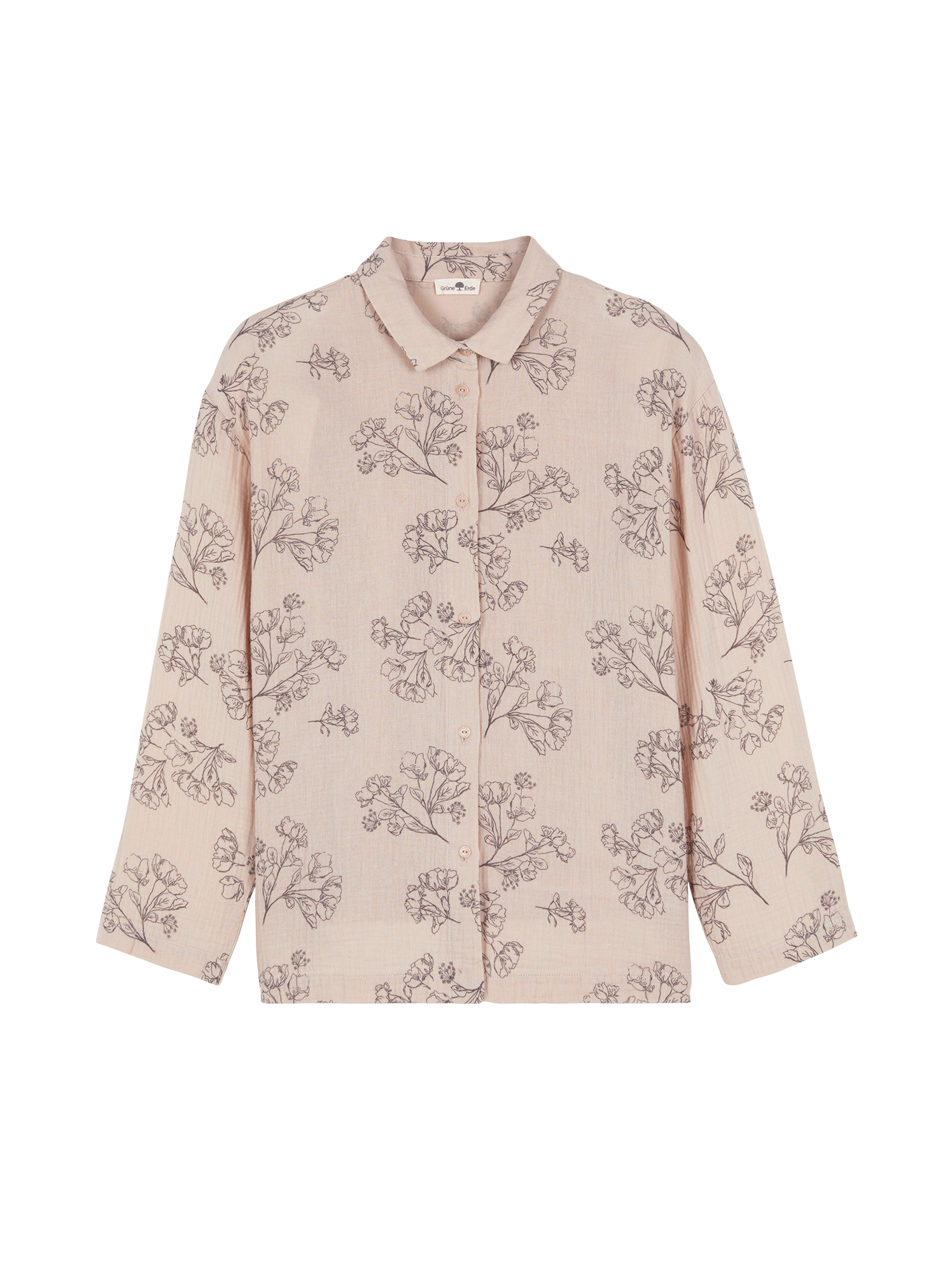 Pyjamashirt aus Bio Baumwolle