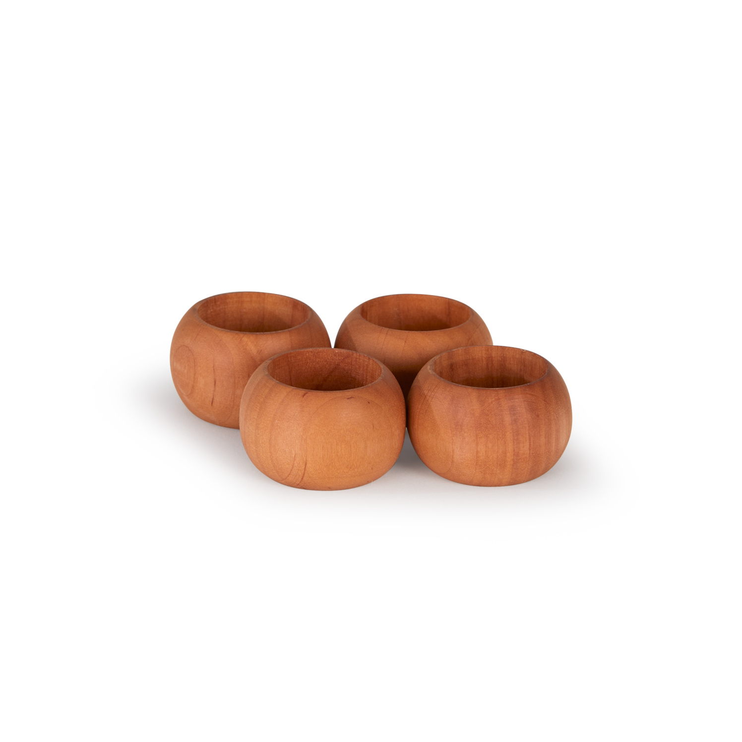 Serviettenringe 4 Stk. aus Erle geölt