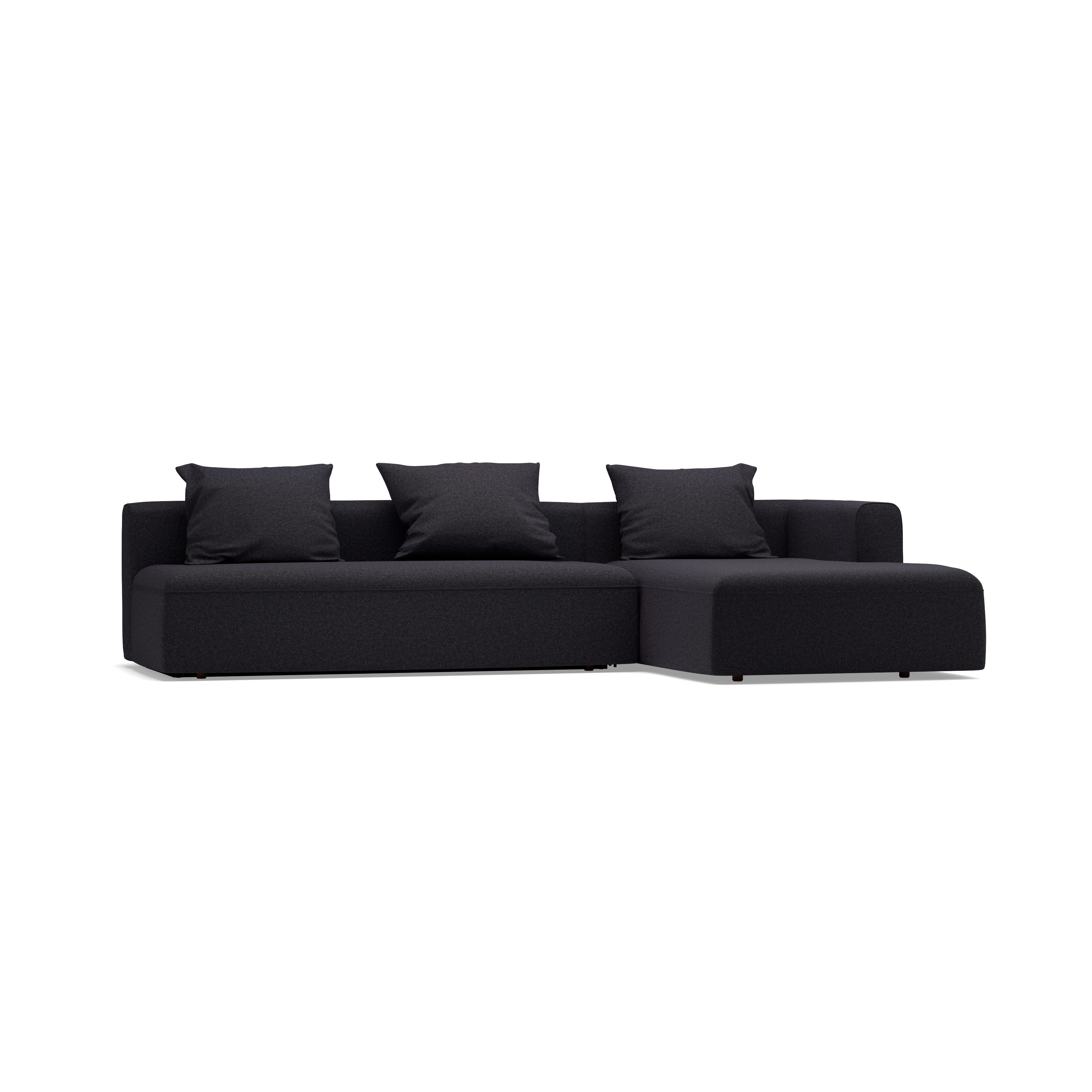 Lounge-Sofa Sereno mit Schlaffunktion aus Massivholz