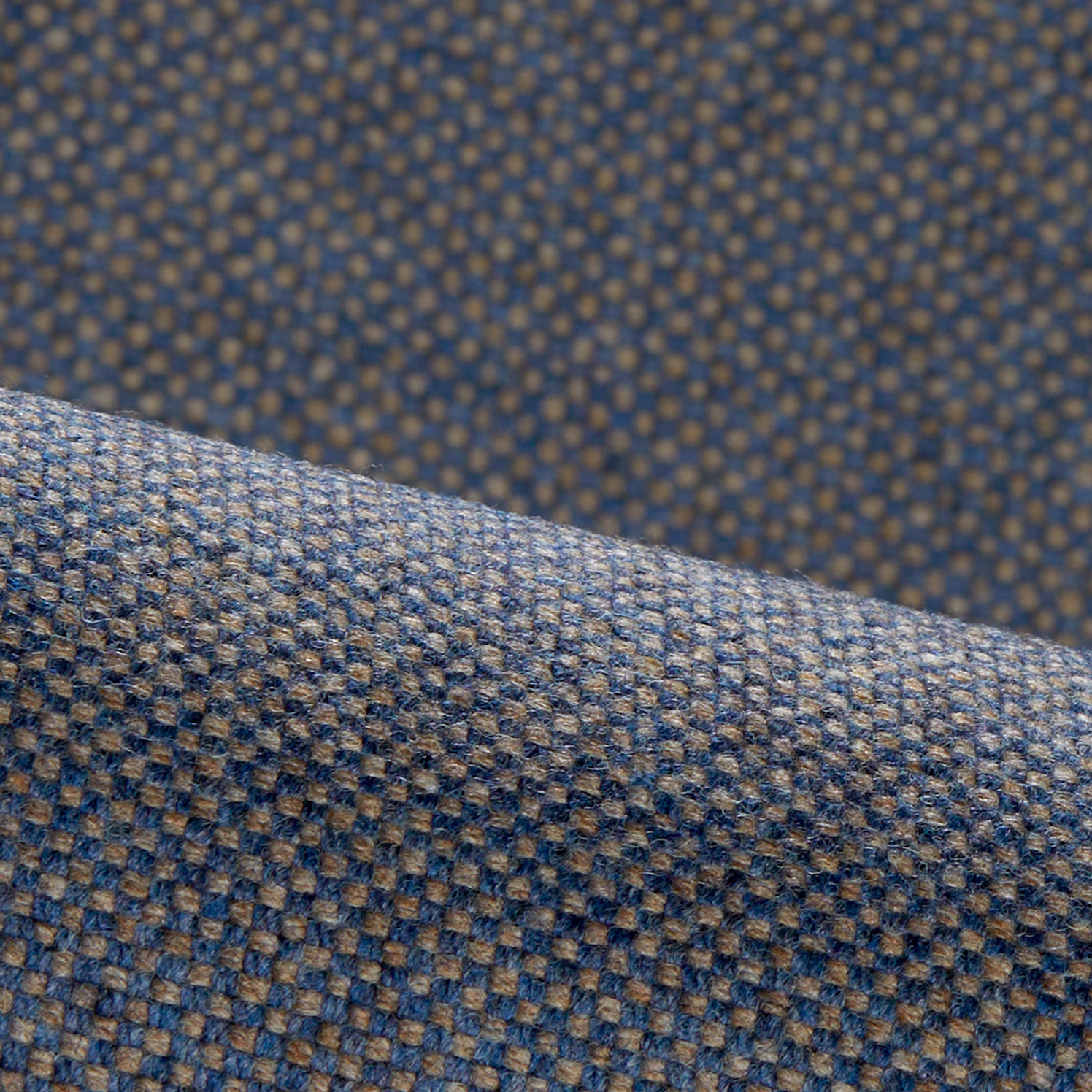 Stoffmuster Wollstoff Elverum Atlantik