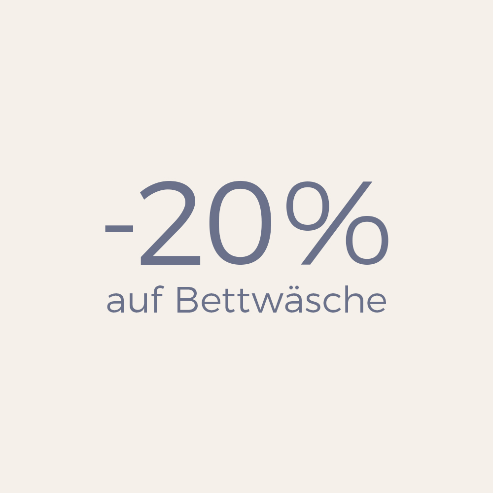 -20 Prozent auf Bettwäsche