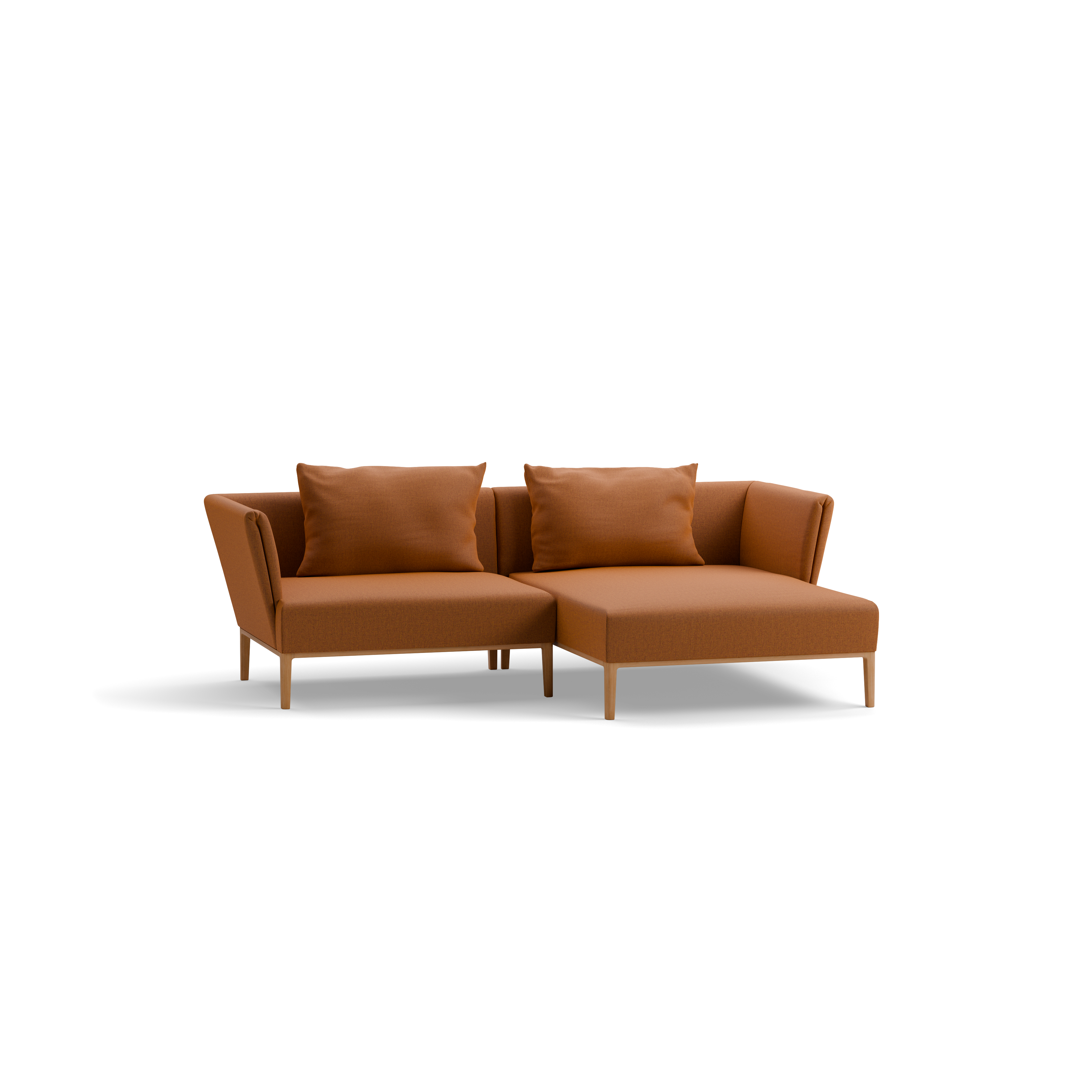 Lounge-Sofa Lorea aus Massivholz