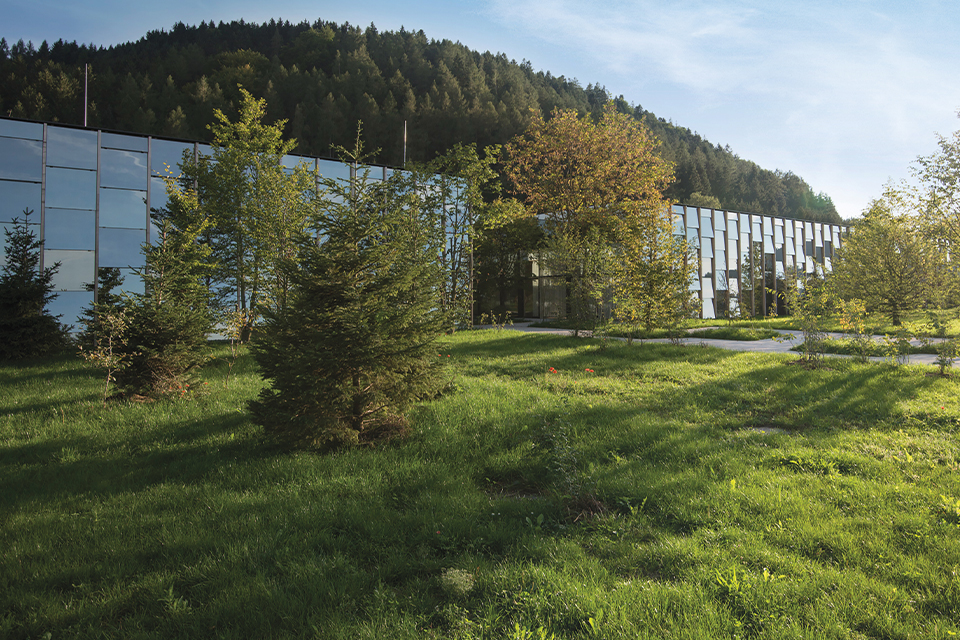 Die Grüne Erde Welt von außen im Sommer