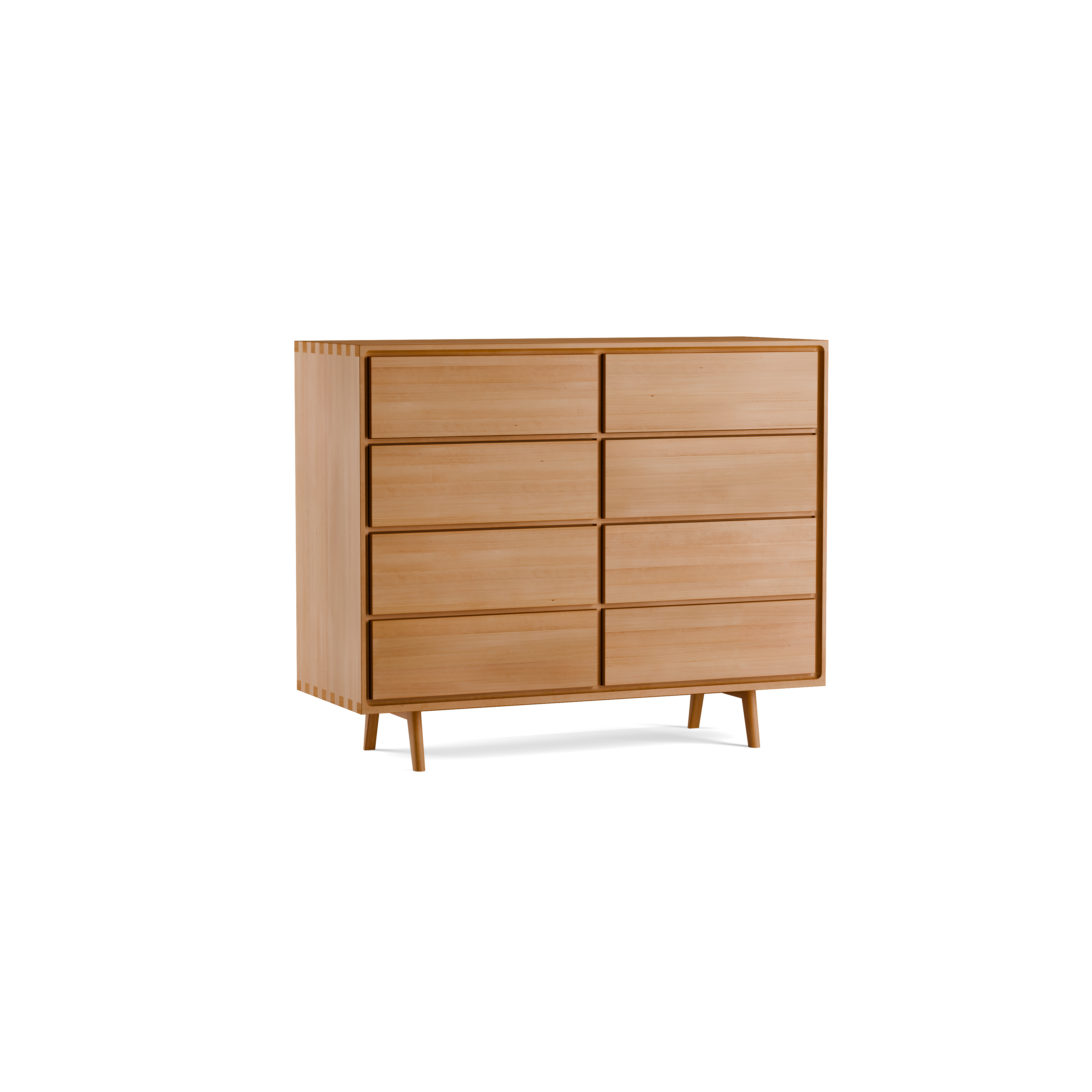 Highboard Tesoro mit 8 Laden B 120 x T 45 x H 99 cm
