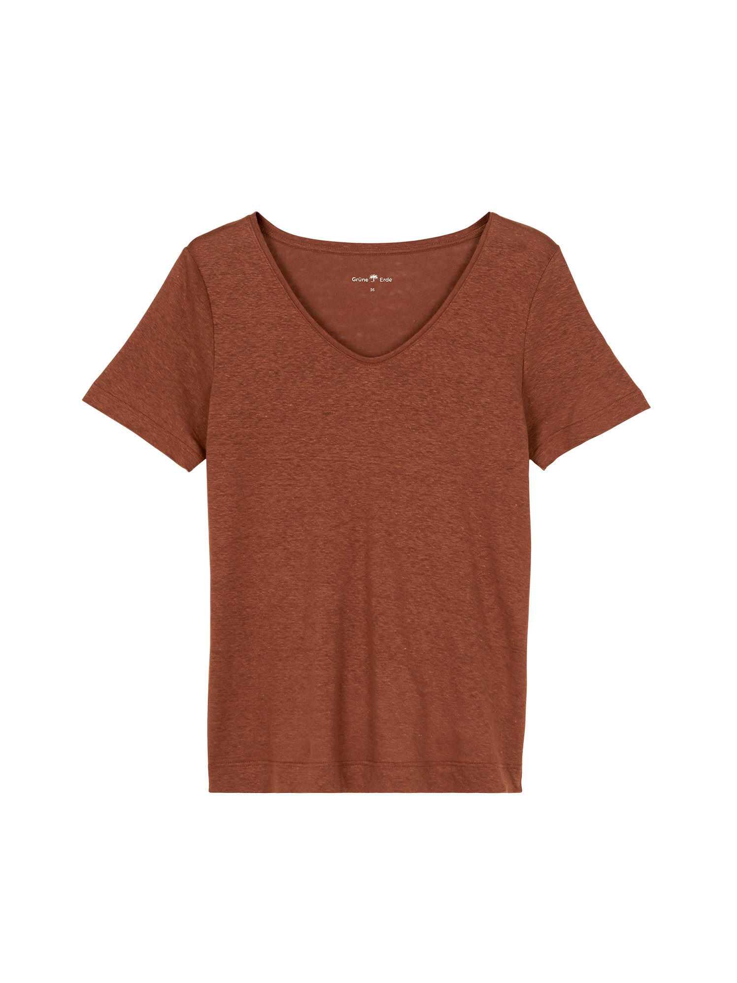 Kurzarmshirt aus Bio Leinen