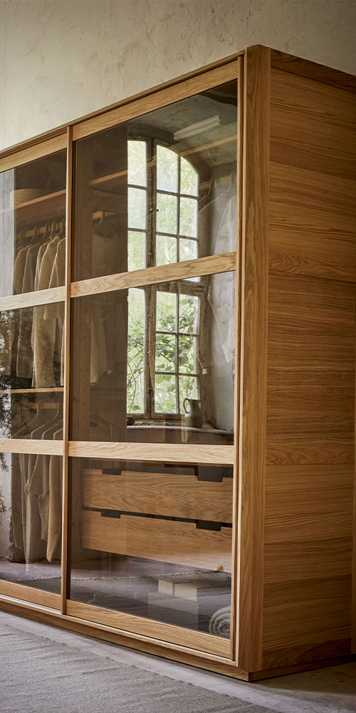 Detailansicht Glasschiebetüren