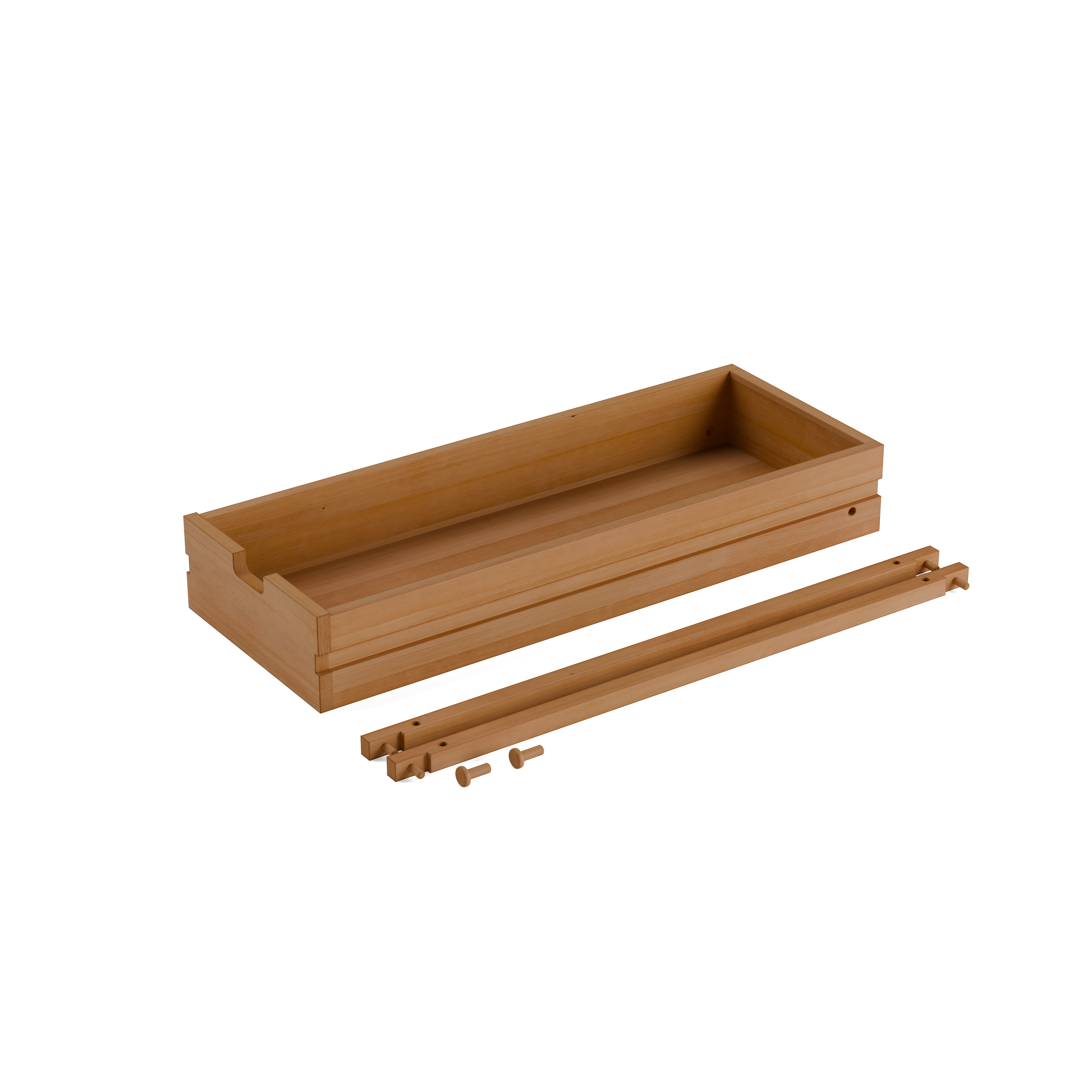 Lade für Grundgestell Quint mit 2 Stk. Laufleisten