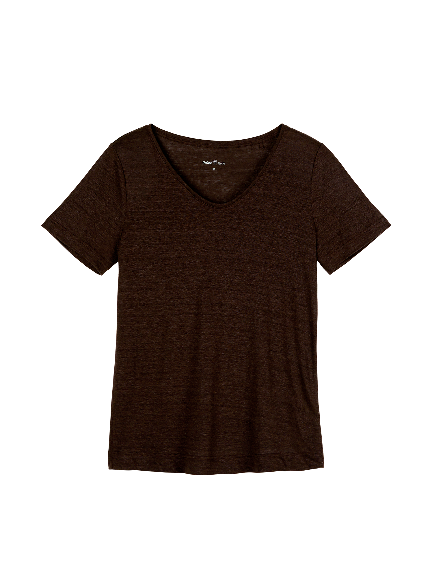 Kurzarmshirt aus Bio-Leinen