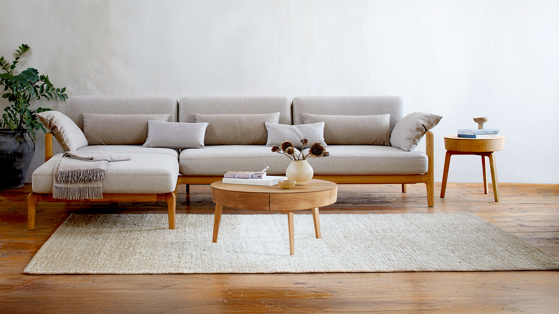 Ecksofa Linera im Wohnzimmer