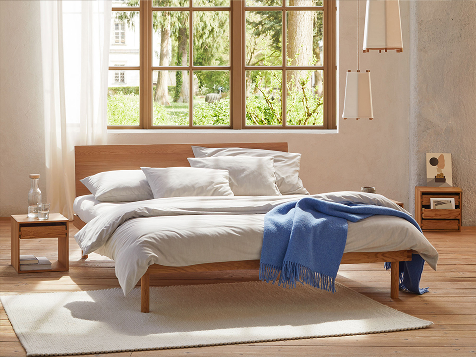 Massivholzbett Jukai Purim Schlafzimmer