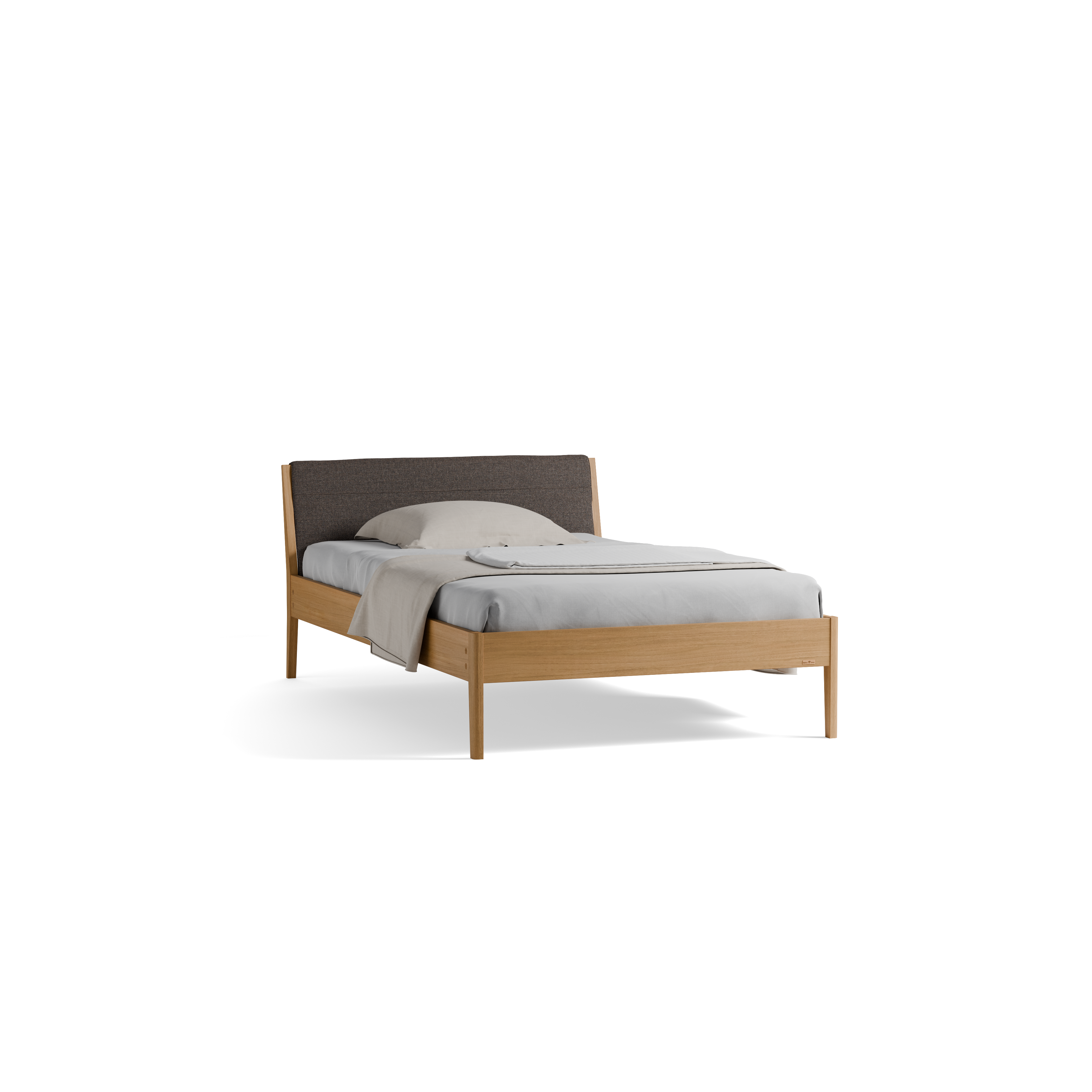 Bett Almeno mit Kopfhaupt und wechselbarer Housse